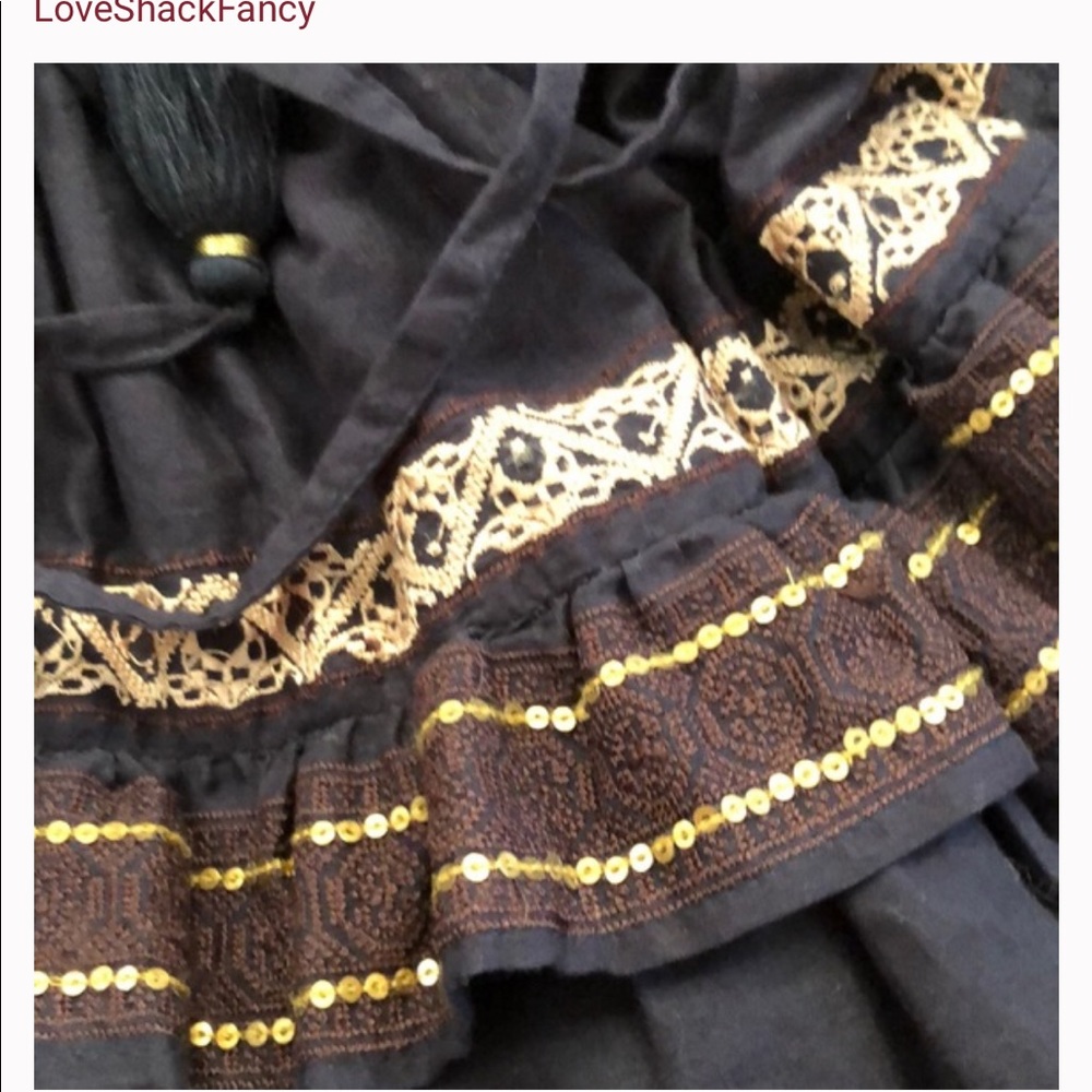 LoveShackFancy Agnes dress Navy 1 NWT - Picture 8 of 8